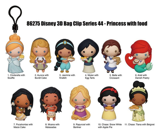 Disney 3D PVC-Taschenanhänger Princess with Food Serie 44 Display (24) Image 2