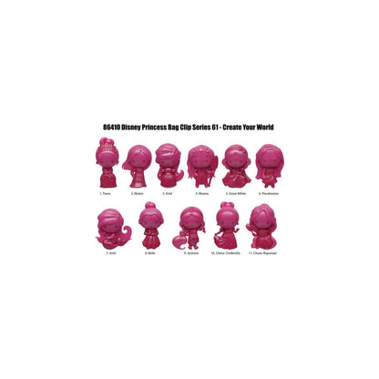 Disney Create your World 3D PVC-Taschenanhänger Princess Serie 64 Display (24) Image 1