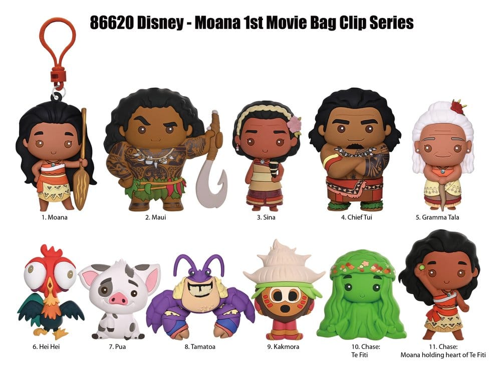Vaiana 3D PVC-Taschenanhänger Serie 2 Display (24) Image 2