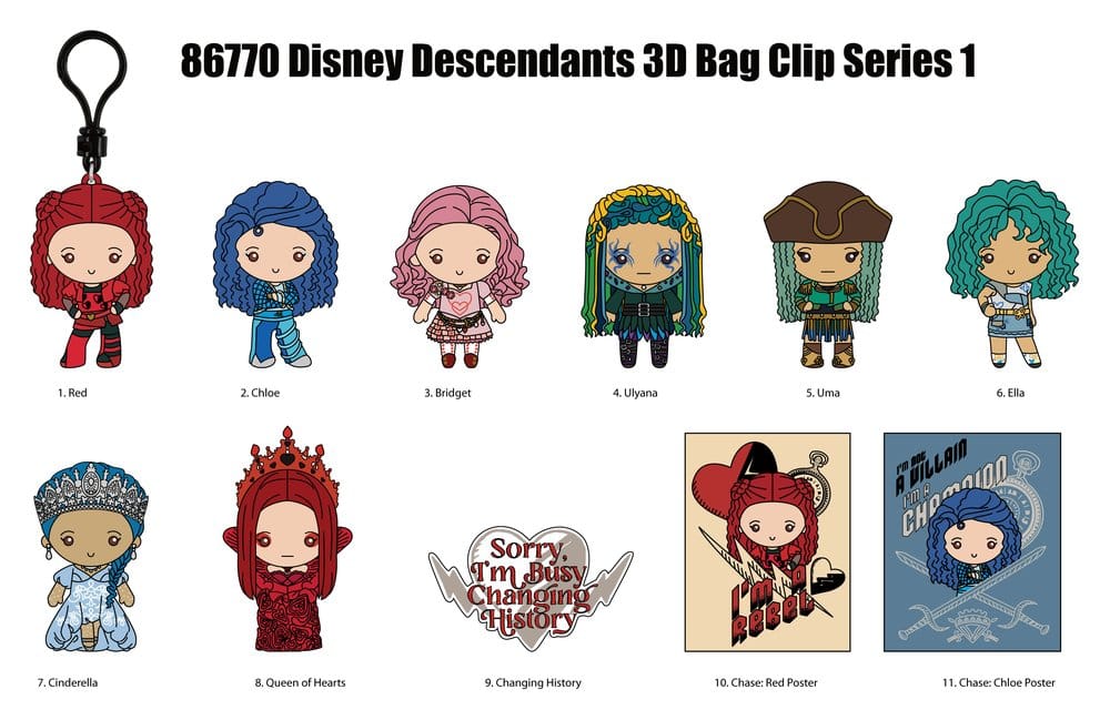 Descendants 3D PVC-Taschenanhänger Serie 1 Display (24) Image 3