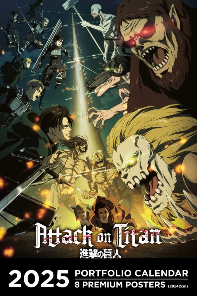 Attack on Titan Portfolio Kalender 2025 *Englische Version* Image 1