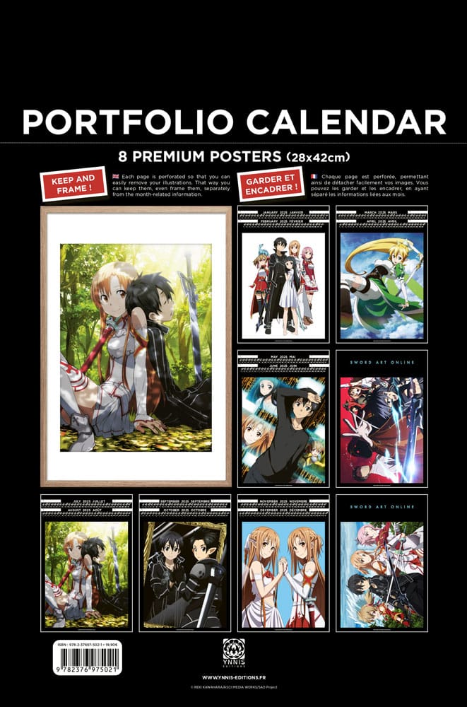 Sword Art Online Portfolio Kalender 2025 *Englische Version* Image 2