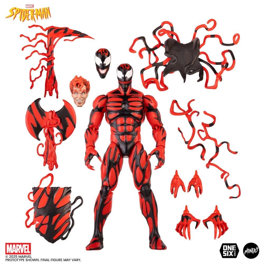 Spider-Man: The Animated Series Actionfigur 1/6 Carnage 33 cm Image 2