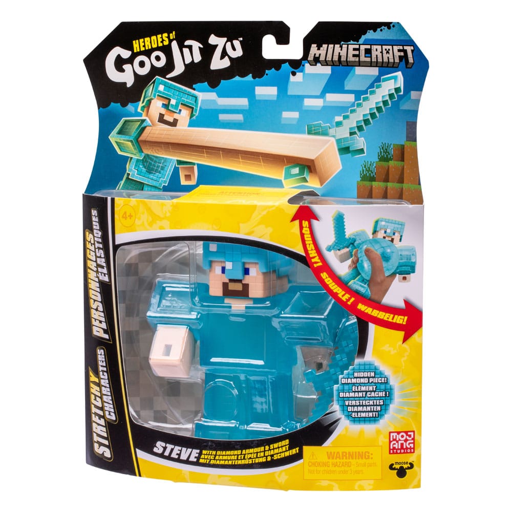 Minecraft Heroes of Goo Jit Zu Meteor Madness Dehnbare Figur Steve 12 cm Image 7