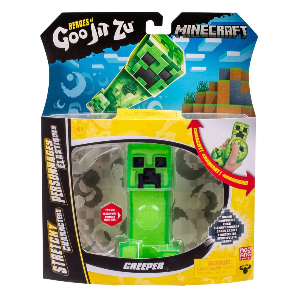 Minecraft Heroes of Goo Jit Zu Meteor Madness Dehnbare Figur Creeper 12 cm Image 3