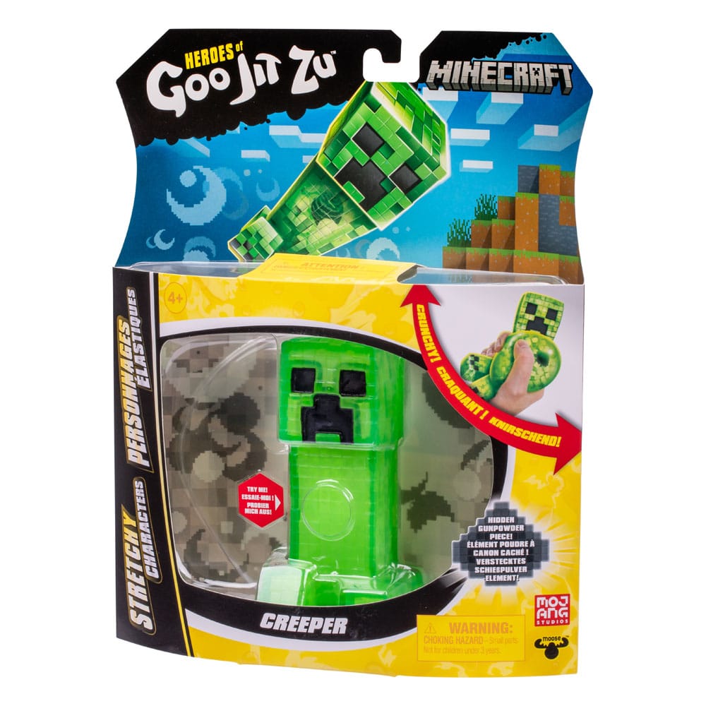 Minecraft Heroes of Goo Jit Zu Meteor Madness Dehnbare Figur Creeper 12 cm Image 7