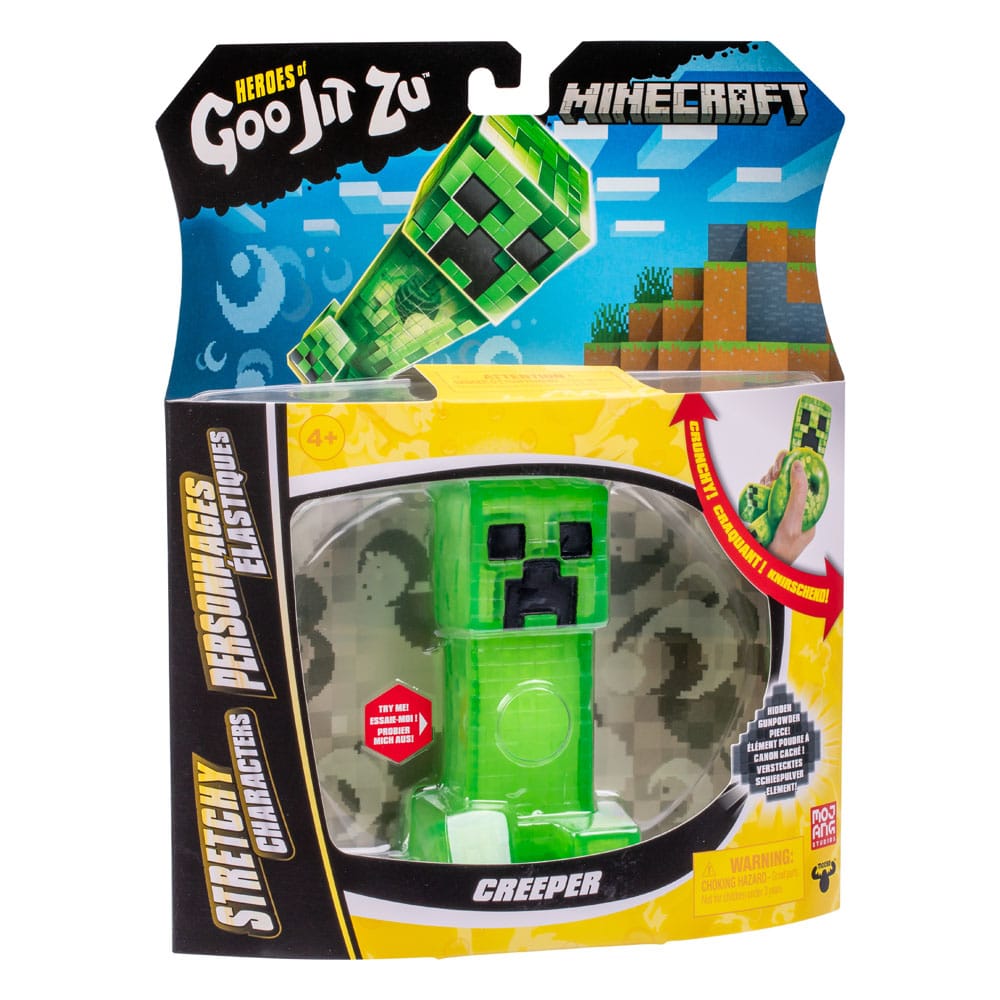 Minecraft Heroes of Goo Jit Zu Meteor Madness Dehnbare Figur Creeper 12 cm Image 8