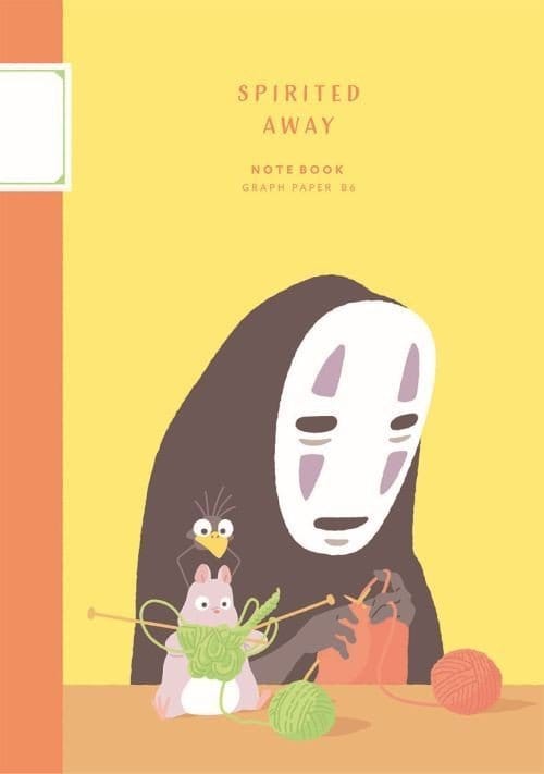 Chihiros Reise ins Zauberland Notizbuch Knitting lesson Image