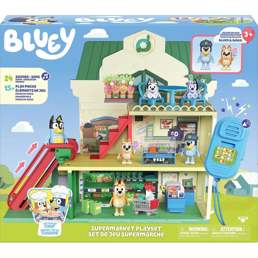 Bluey Minifiguren Spielset Bluey Let's Play Chef Supermarkt Image 6
