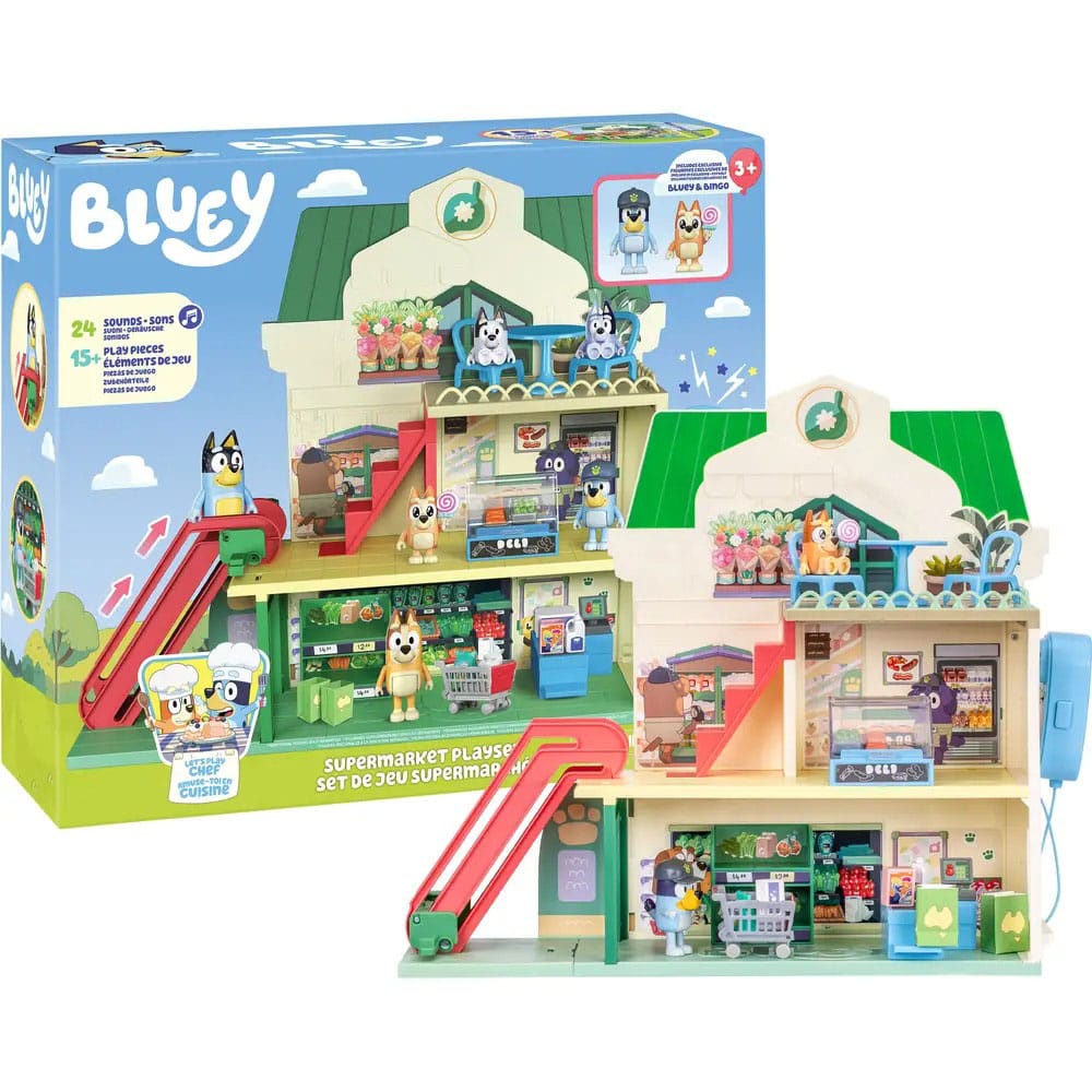 Bluey Minifiguren Spielset Bluey Let's Play Chef Supermarkt Image 10