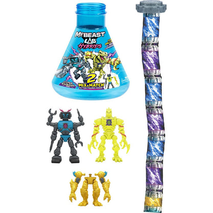 Mr. Beast Lab Hybrids Series 2 Minifiguren 2er-Pack Lab-Bot vs Gid Skeleton 11 cm Image 4