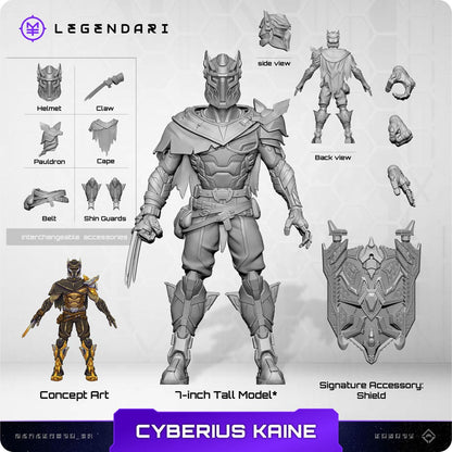 Legendari Actionfigur 1/10 Cyberius Kaine 18 cm Image 4