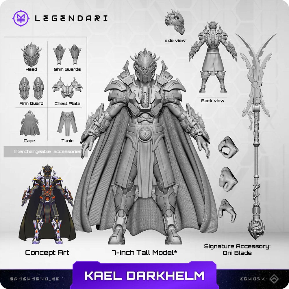 Legendari Actionfigur 1/10 Kael Darkhelm 18 cm Image 4