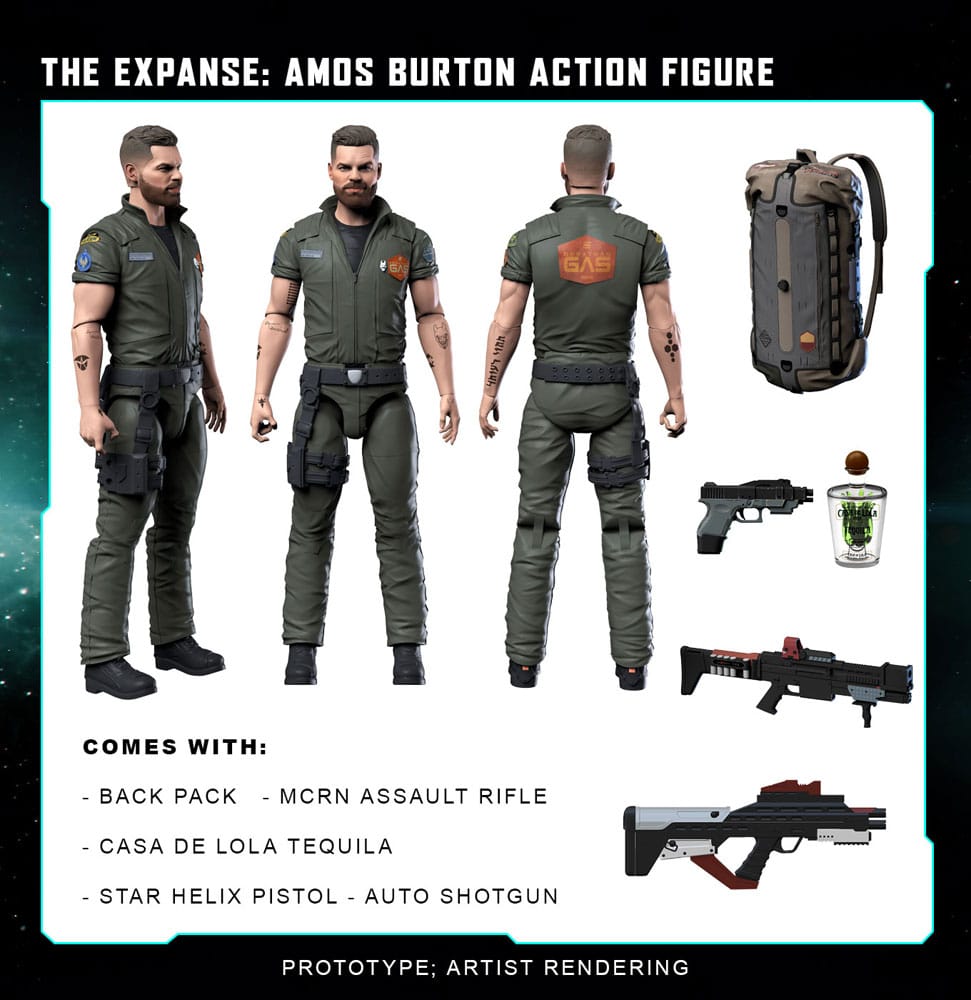 The Expanse Actionfigur Amos Burton 20 cm Image