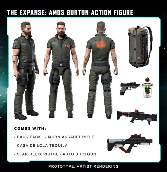 The Expanse Actionfigur Amos Burton 20 cm Image