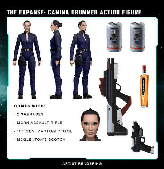 The Expanse Actionfigur Camina Drummer 20 cm Image
