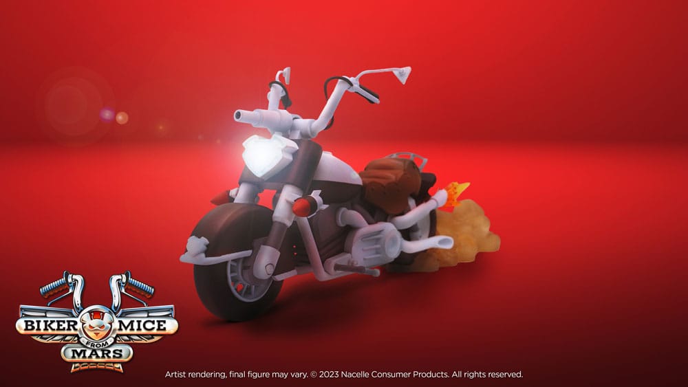 Biker Mice From Mars Fahrzeug Throttle's Martian Monster Bike 23 cm Image 4