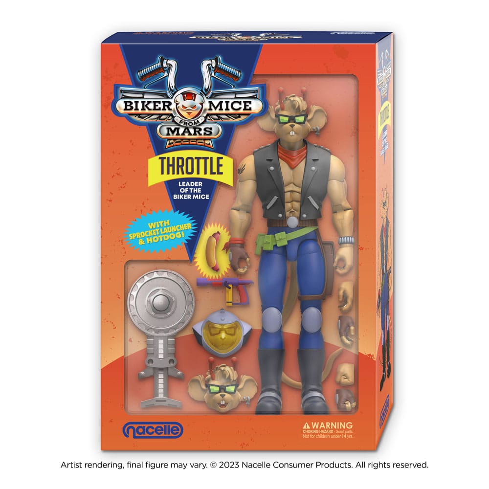 Biker Mice From Mars Actionfigur Throttle 18 cm Image 2