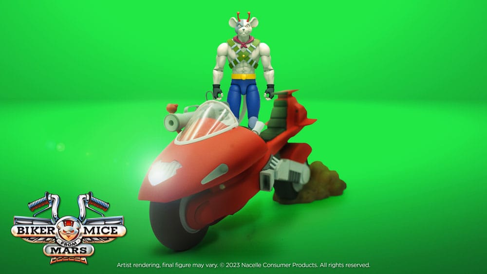 Biker Mice From Mars Fahrzeug Vinnie's Radical Rocket Sled 25 cm Image 3