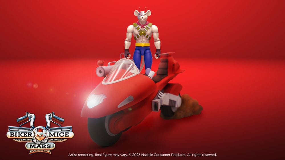 Biker Mice From Mars Fahrzeug Vinnie's Radical Rocket Sled 25 cm Image 5