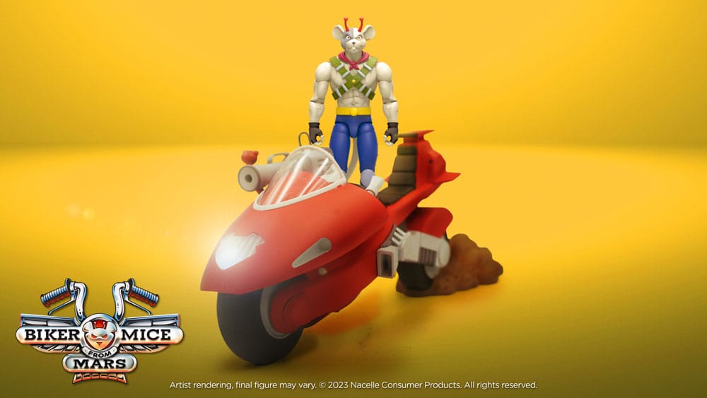 Biker Mice From Mars Fahrzeug Vinnie's Radical Rocket Sled 25 cm Image 6