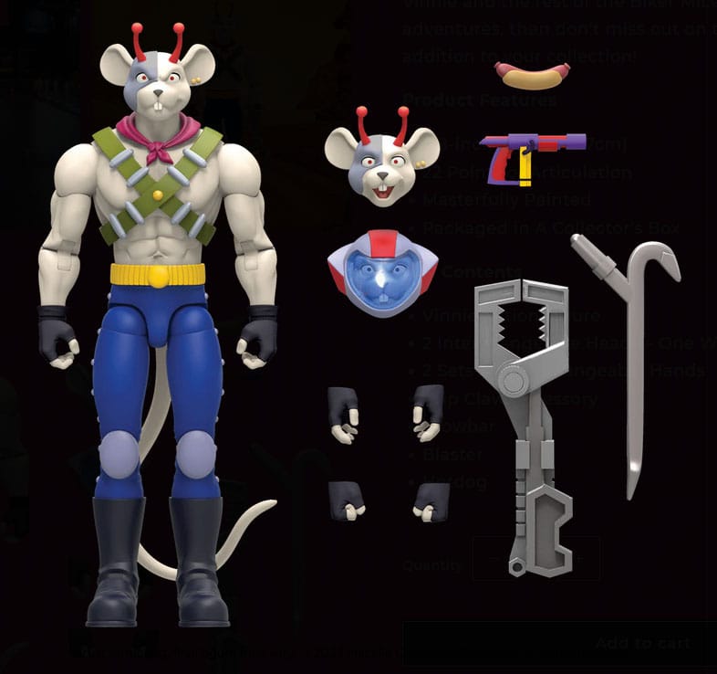 Biker Mice From Mars Actionfigur Vinnie 17 cm Image 4
