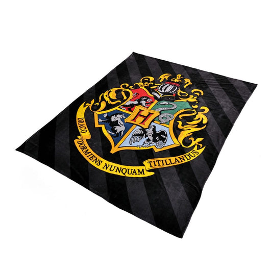 Harry Potter Kuschelige Fleecedecke Hogwarts Crest 180 x 200 cm Image