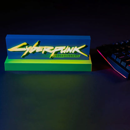 Cyberpunk Edgerunner LED-Leuchte Logo 22 cm Image 3