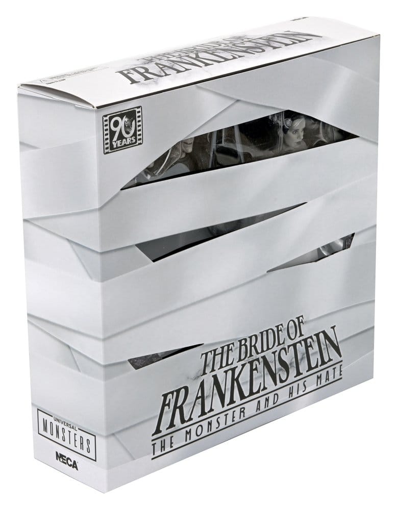 Universal Monsters Actionfiguren 2er-Pack Frankensteins Braut 90th Anniversary The Monster & His Mate (B&W) 18 cm Image 3