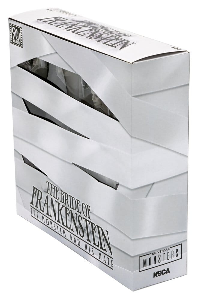 Universal Monsters Actionfiguren 2er-Pack Frankensteins Braut 90th Anniversary The Monster & His Mate (B&W) 18 cm Image 4