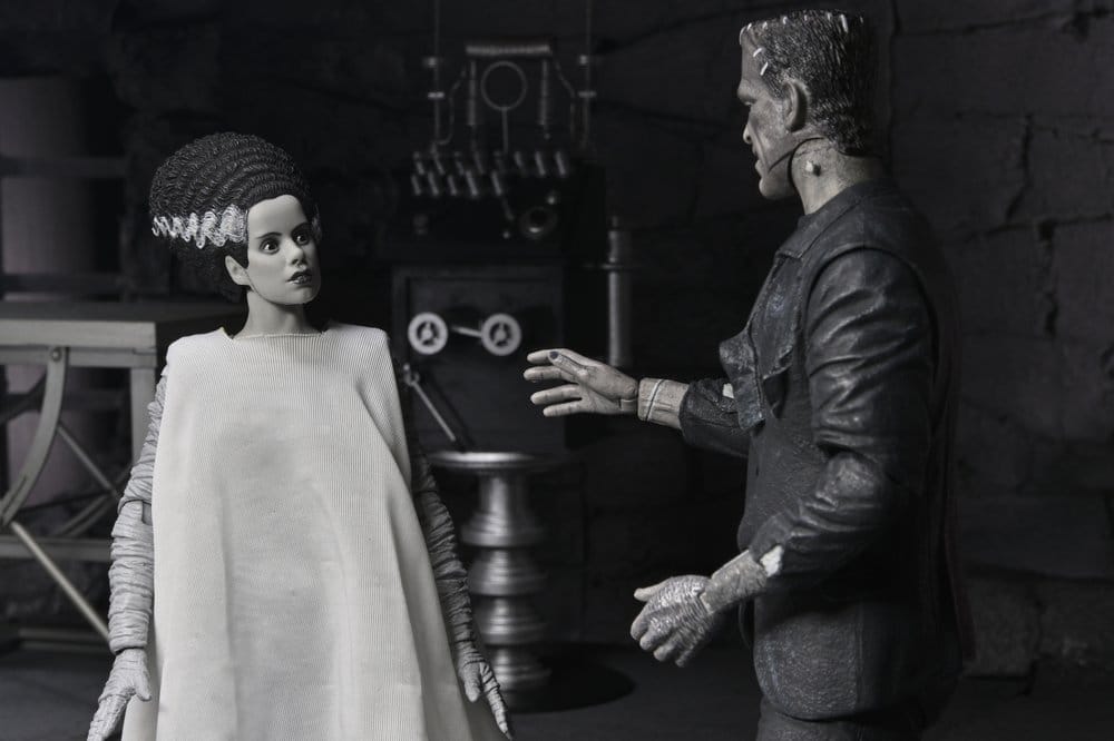 Universal Monsters Actionfiguren 2er-Pack Frankensteins Braut 90th Anniversary The Monster & His Mate (B&W) 18 cm Image 6