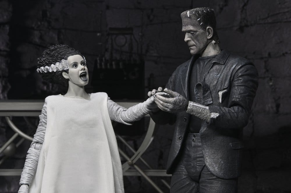 Universal Monsters Actionfiguren 2er-Pack Frankensteins Braut 90th Anniversary The Monster & His Mate (B&W) 18 cm Image 13