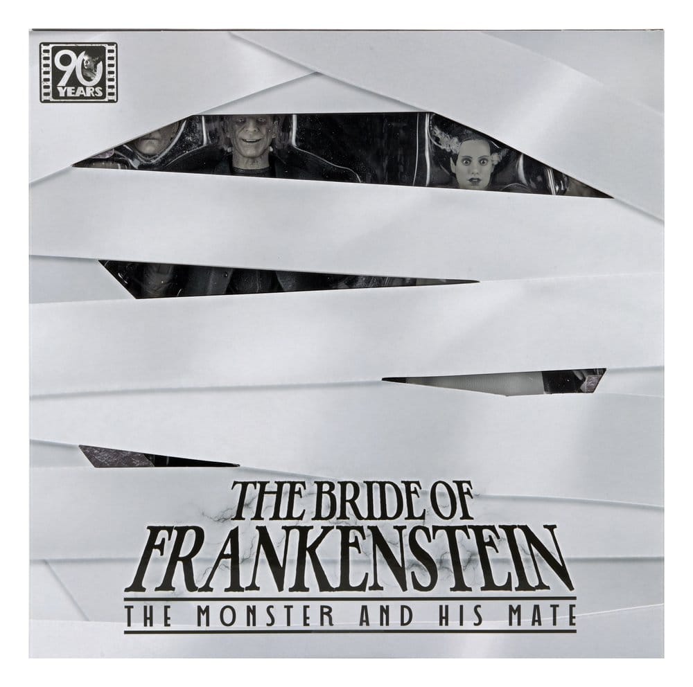 Universal Monsters Actionfiguren 2er-Pack Frankensteins Braut 90th Anniversary The Monster & His Mate (B&W) 18 cm Image 14