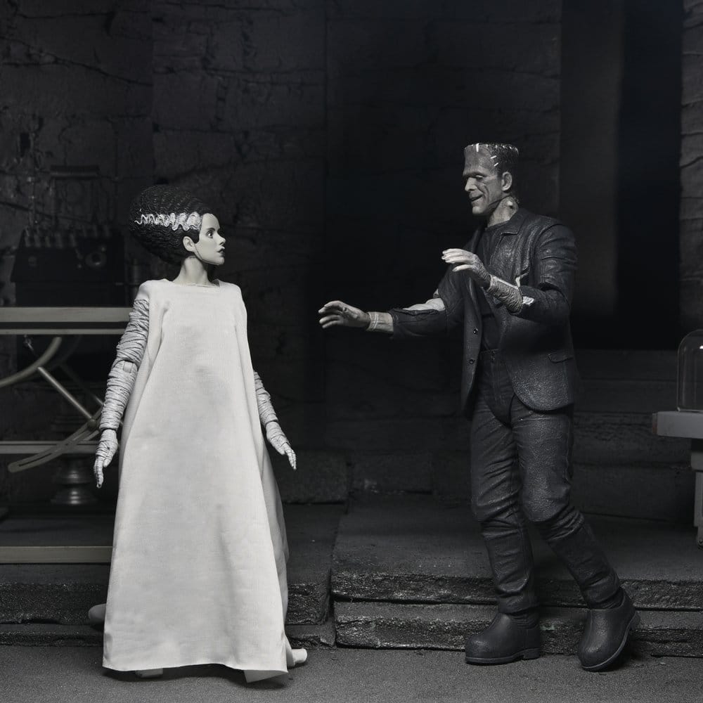 Universal Monsters Actionfiguren 2er-Pack Frankensteins Braut 90th Anniversary The Monster & His Mate (B&W) 18 cm Image 15
