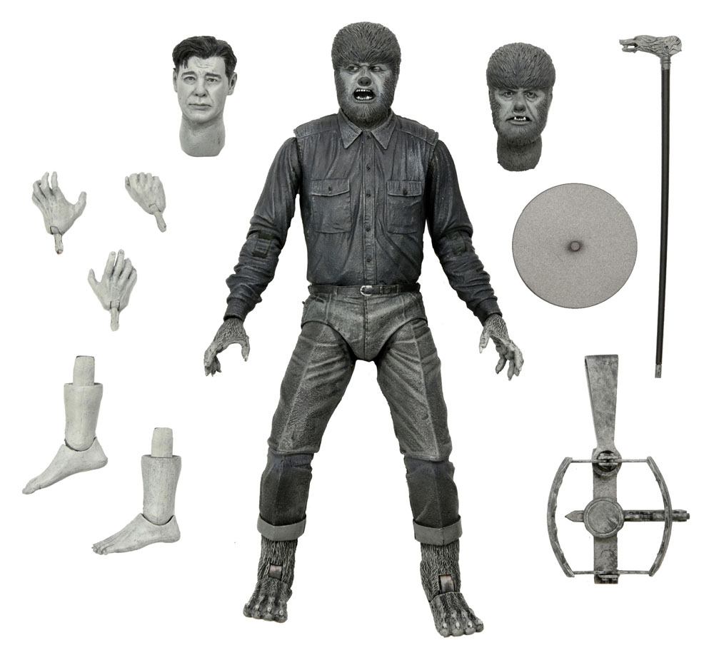 Universal Monsters Actionfigur Ultimate The Wolf Man (Black & White) 18 cm Image 16