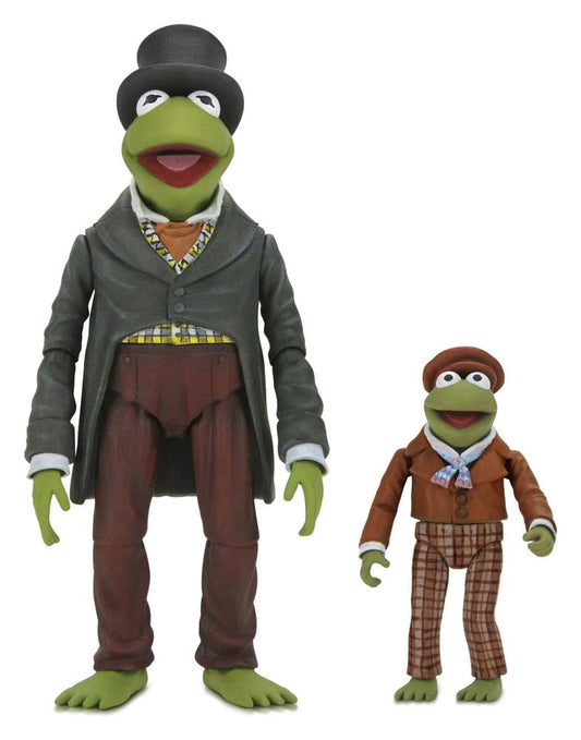 Die Muppets Weihnachtsgeschichte Ultimate Actionfiguren 2er-Pack Kermit as Bob Cratchit & Robin as Tiny Tim 18 cm Image 1
