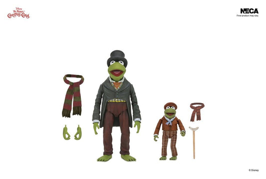 Die Muppets Weihnachtsgeschichte Ultimate Actionfiguren 2er-Pack Kermit as Bob Cratchit & Robin as Tiny Tim 18 cm Image 2