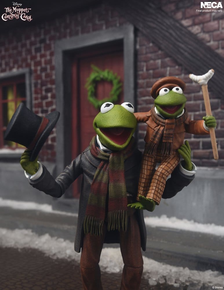 Die Muppets Weihnachtsgeschichte Ultimate Actionfiguren 2er-Pack Kermit as Bob Cratchit & Robin as Tiny Tim 18 cm Image 3