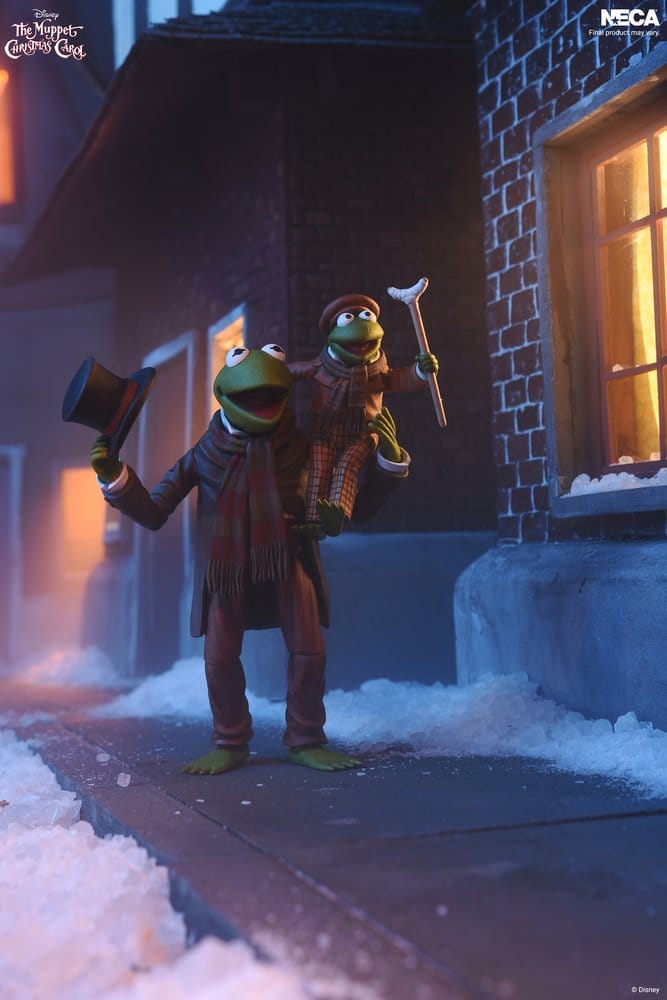 Die Muppets Weihnachtsgeschichte Ultimate Actionfiguren 2er-Pack Kermit as Bob Cratchit & Robin as Tiny Tim 18 cm Image 4