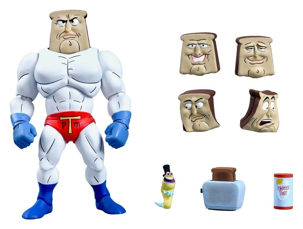 The Ren & Stimpy Show Actionfigur Ultimate Powdered Toast Man 18 cm Image 1
