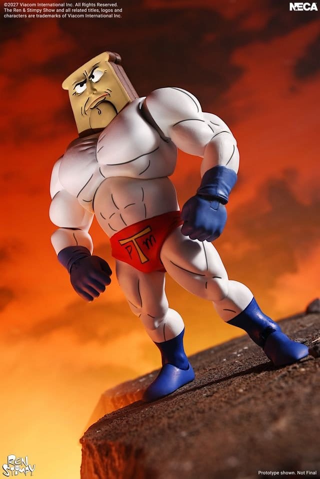 The Ren & Stimpy Show Actionfigur Ultimate Powdered Toast Man 18 cm Image 2