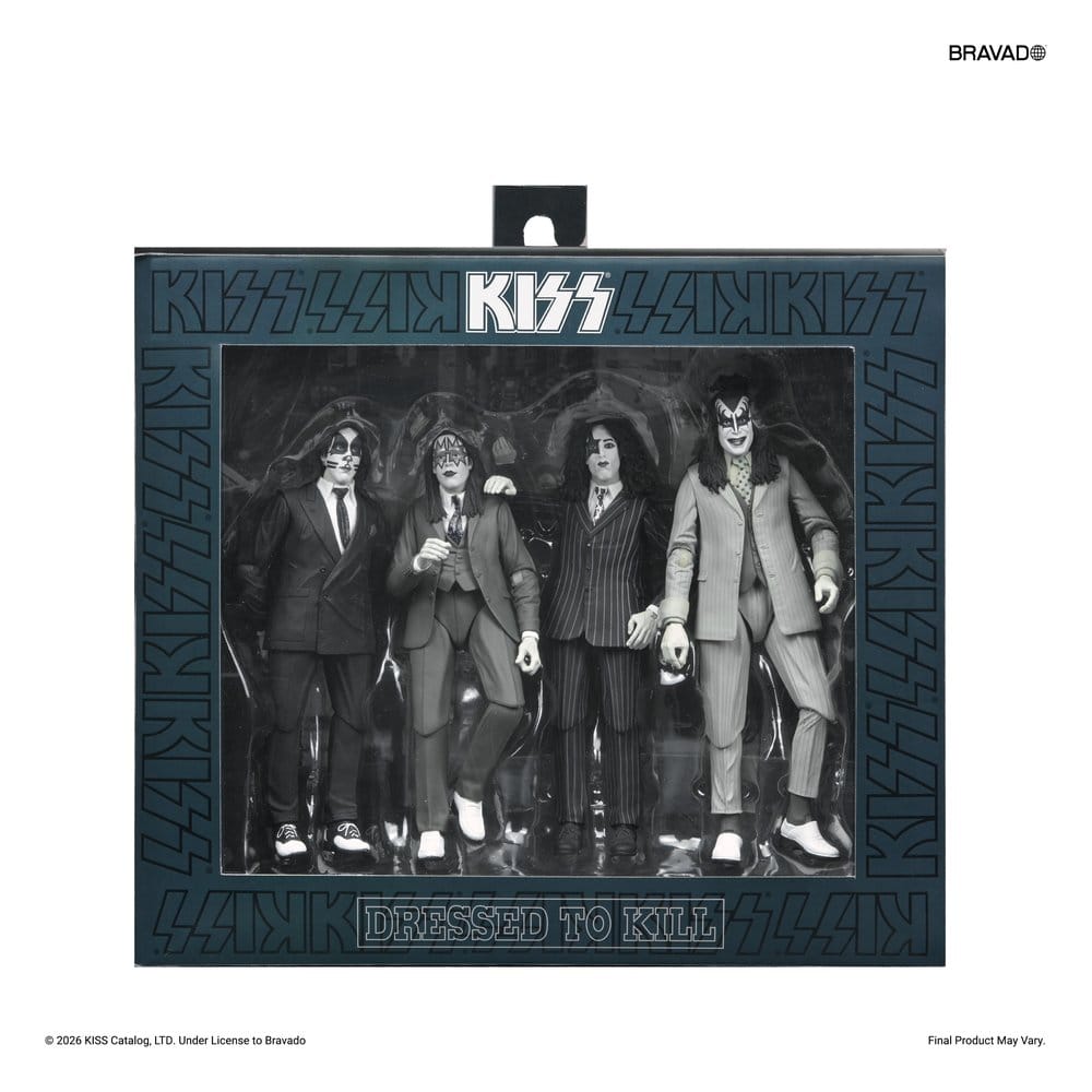 KISS Actionfiguren 4er-Pack Dressed to Kill Album Cover 18 cm Image 2