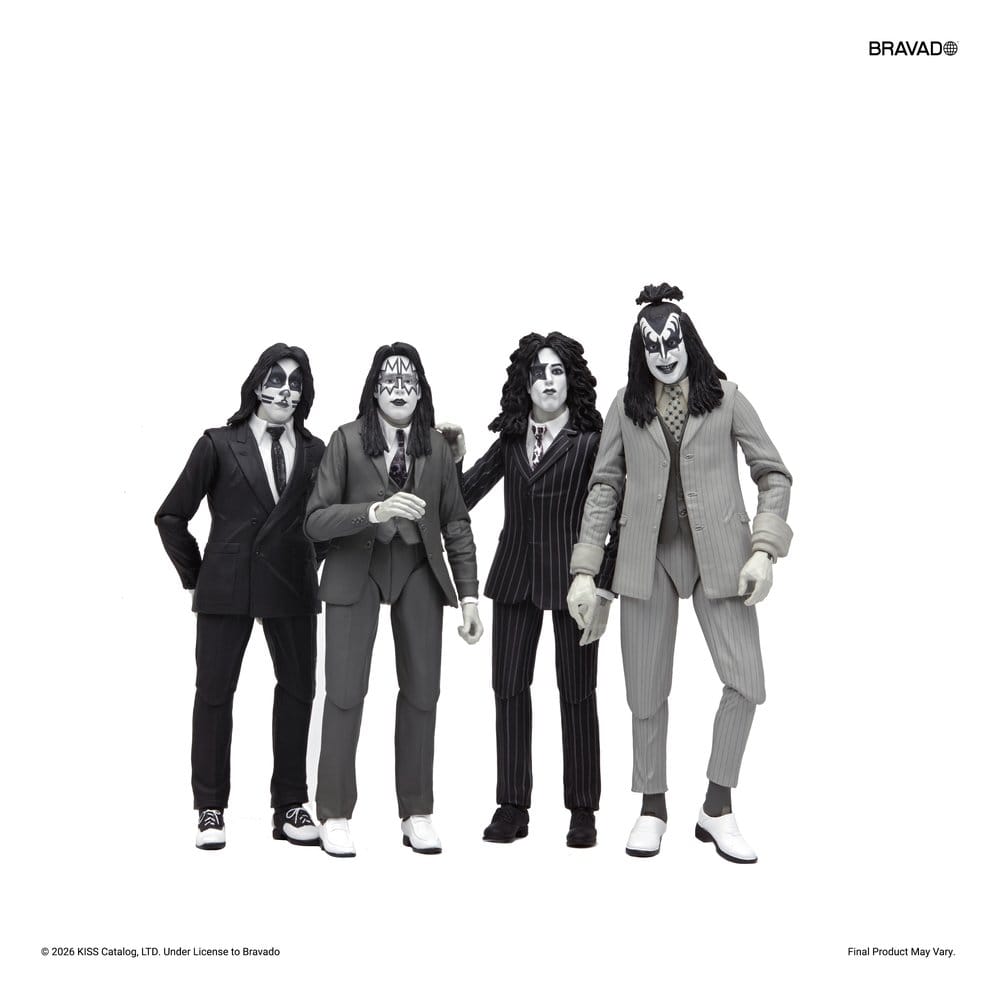 KISS Actionfiguren 4er-Pack Dressed to Kill Album Cover 18 cm Image 3
