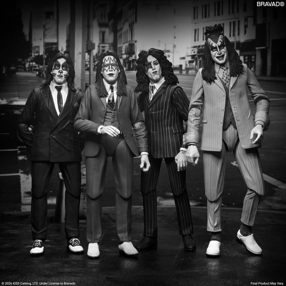 KISS Actionfiguren 4er-Pack Dressed to Kill Album Cover 18 cm Image 4