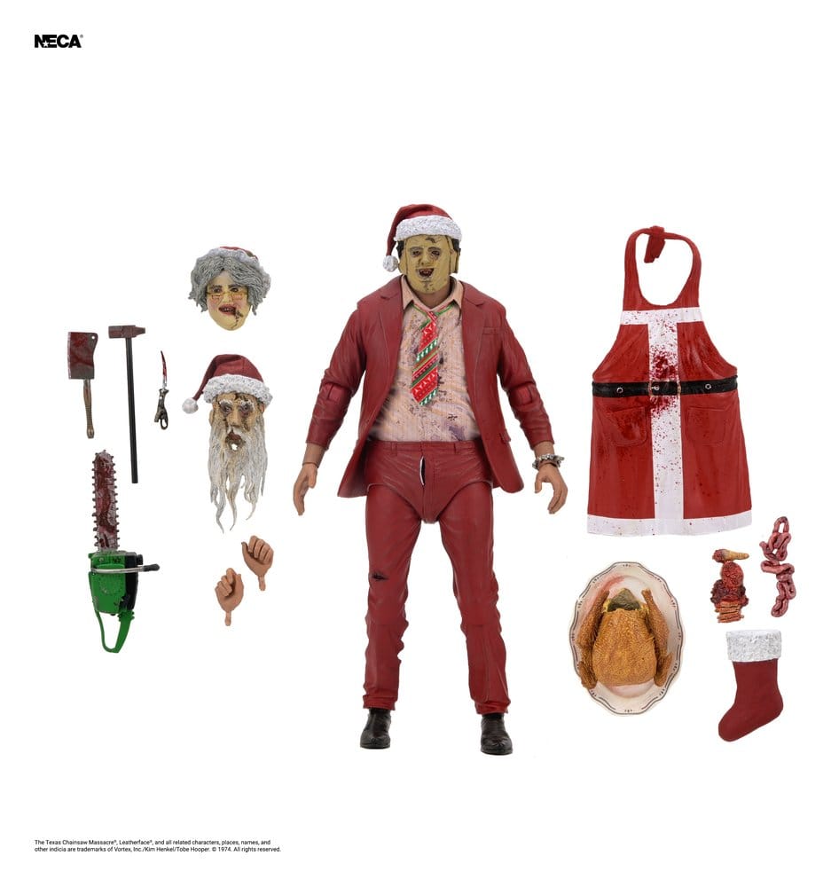 Texas Chainsaw Massacre Ultimate Actionfigur Santa Leatherface 18 cm Image 2