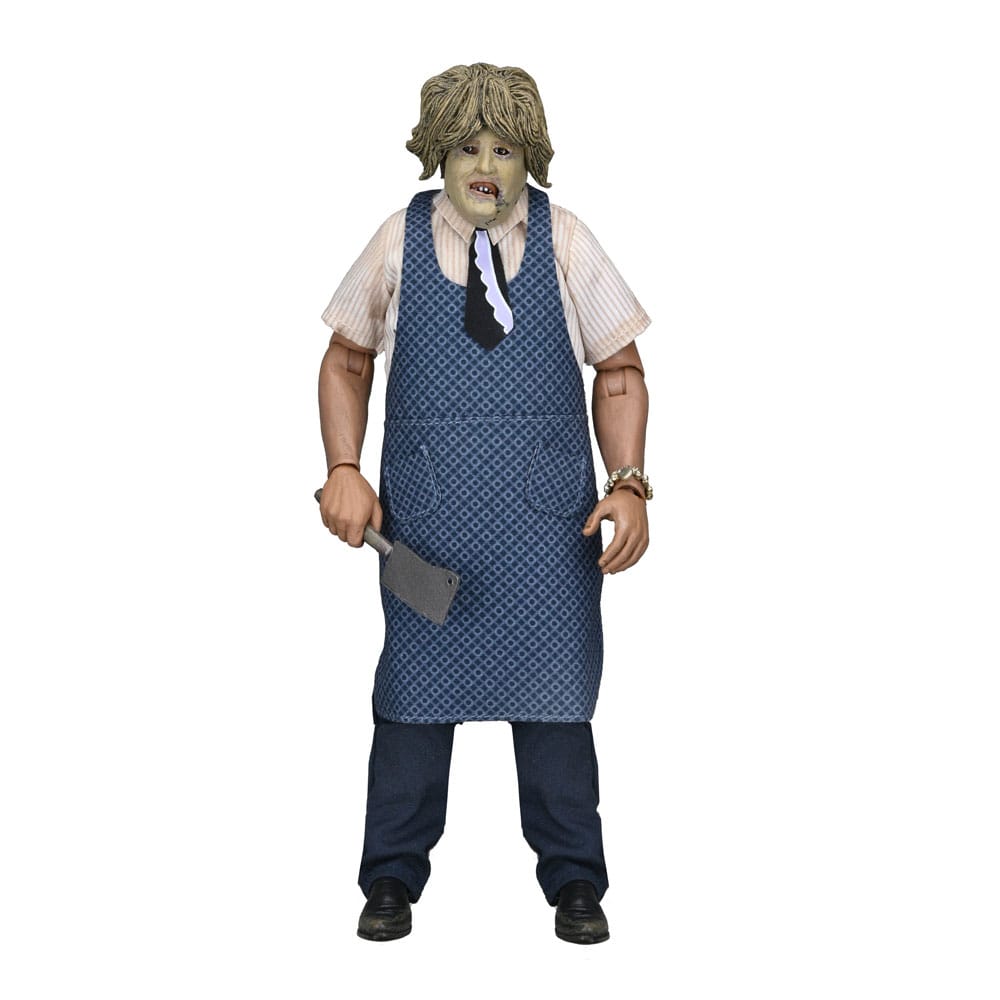 Texas Chainsaw Massacre Clothed Actionfigur Leatherface with Old Lady Mask 20 cm Image 1