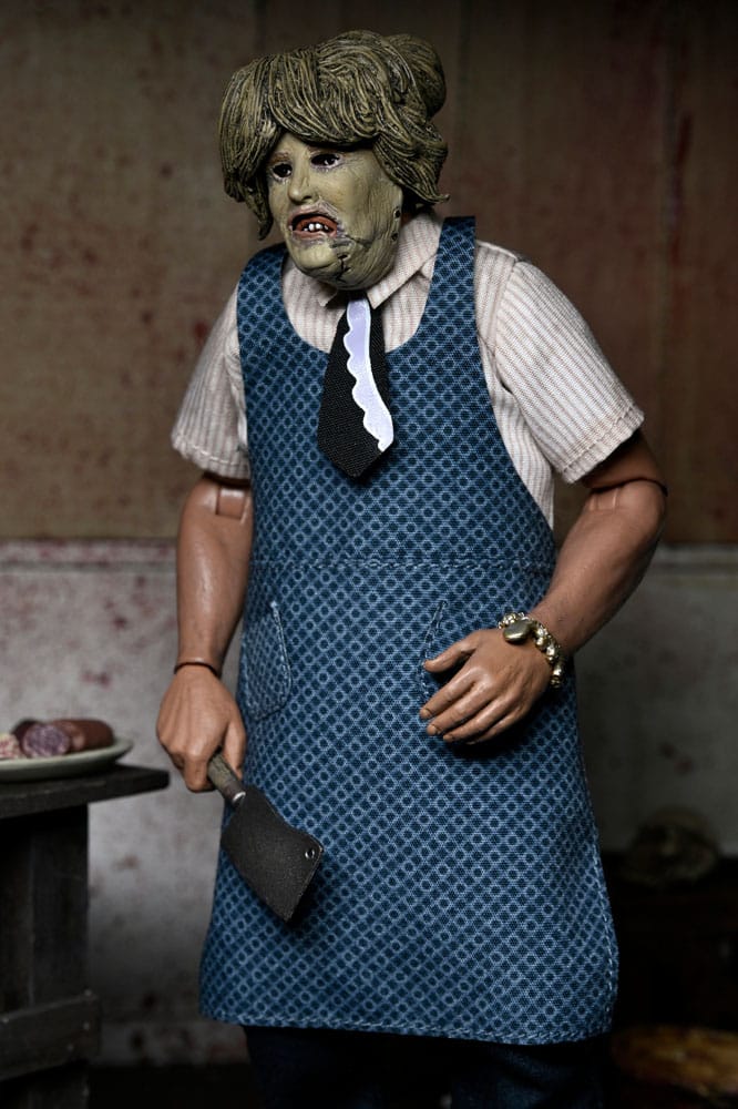Texas Chainsaw Massacre Clothed Actionfigur Leatherface with Old Lady Mask 20 cm Image 11