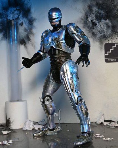 RoboCop Actionfigur Ultimate Battle Damaged RoboCop with Chair 18 cm Image 5