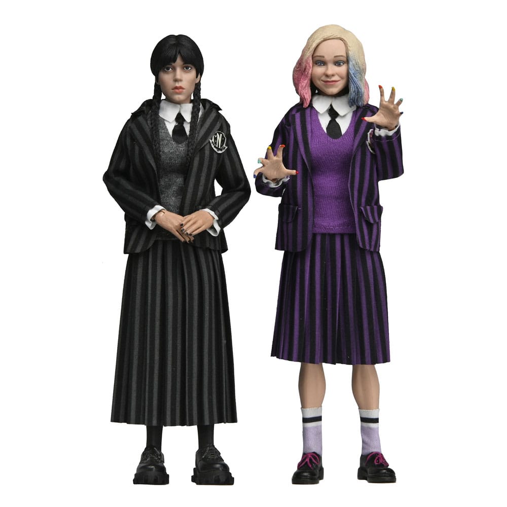 Wednesday Actionfiguren 2er Pack Wednesday Addams (Nevermore Uniform) and Enid 20 cm Image 1