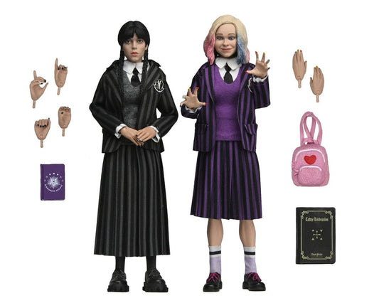 Wednesday Actionfiguren 2er Pack Wednesday Addams (Nevermore Uniform) and Enid 20 cm Image 2
